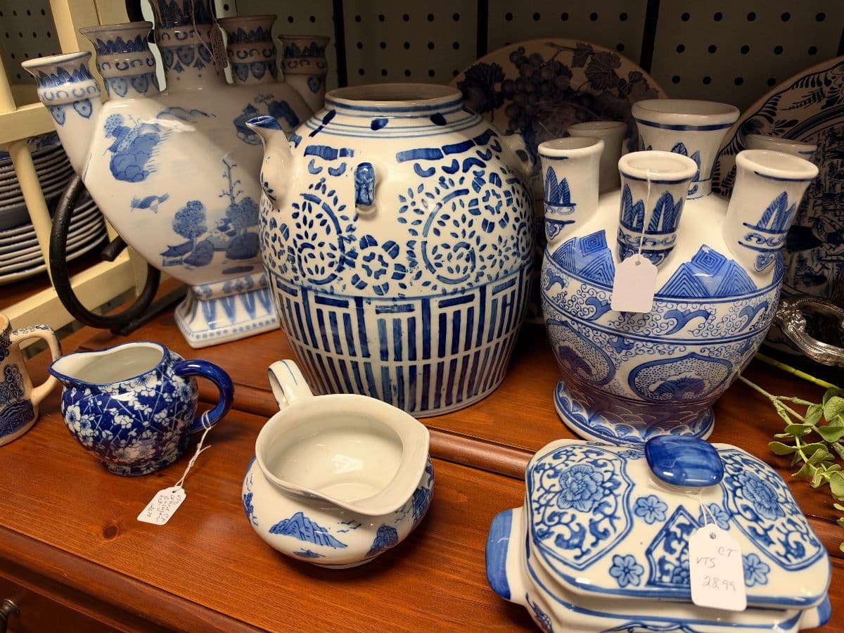 Rosenberg Attic Sale: Blue-and-White China, Brass, and Garden Statuary