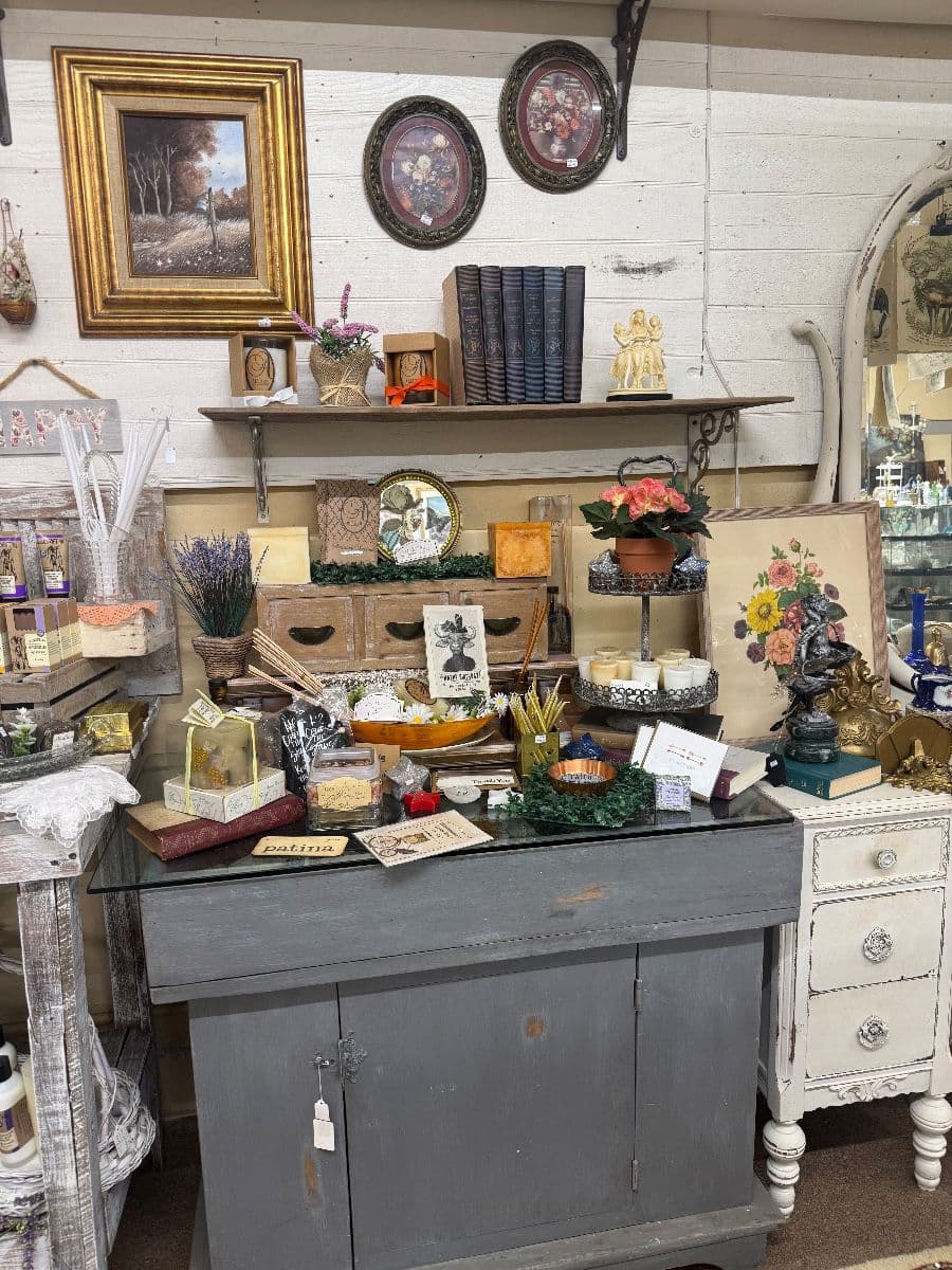 Rosenberg Storefront Estate Sale — Vintage Brass, Art & Mid-Century Finds at Red Queen's Attic