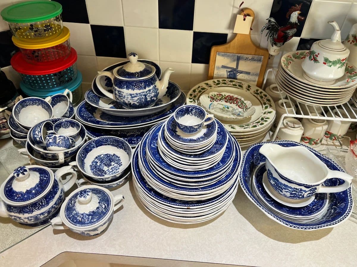 Sugar Land Spanish-Inspired Estate — Delft Pottery, Arabia Finland, Mexican Folk Art & Designer Furniture