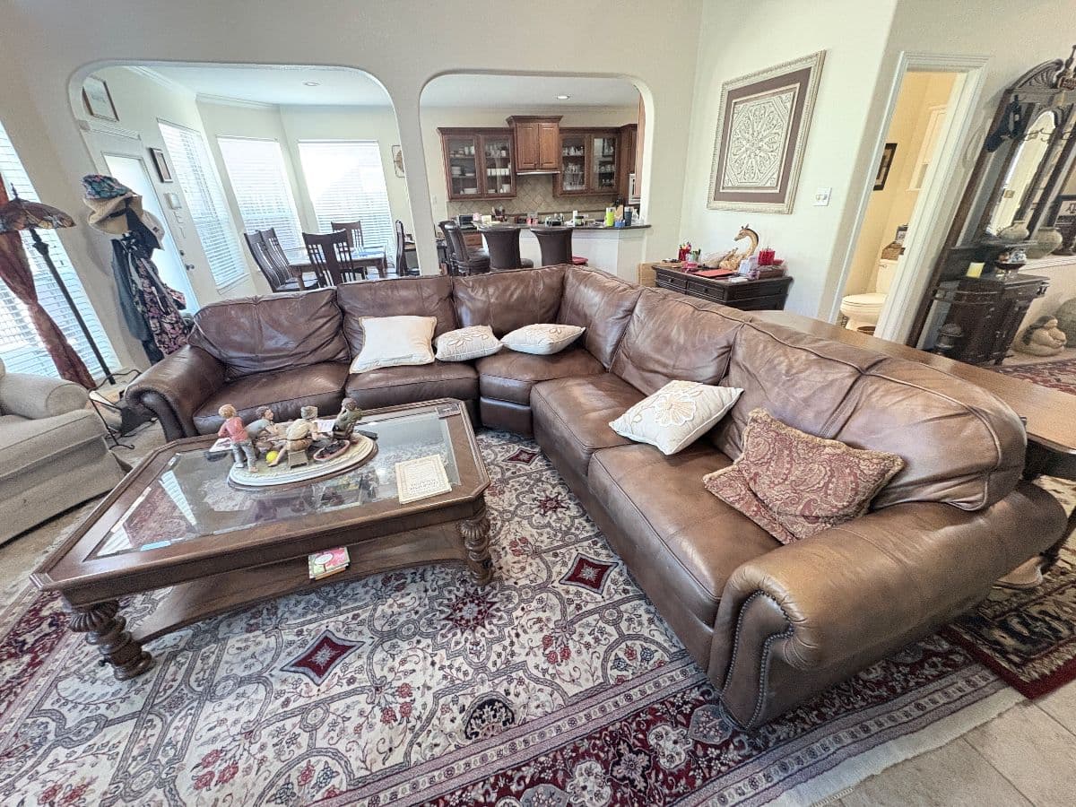 Spring Estate Sale With Waterford China, Leather Sectional & Fitness Gear