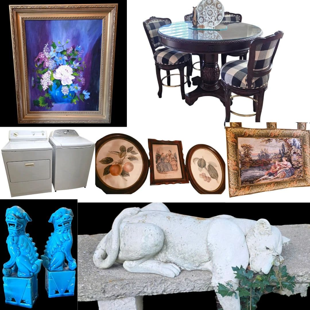 Cinco Ranch Heritage Grand Estate — Garden Décor, Coach Purses, Linens & Books
