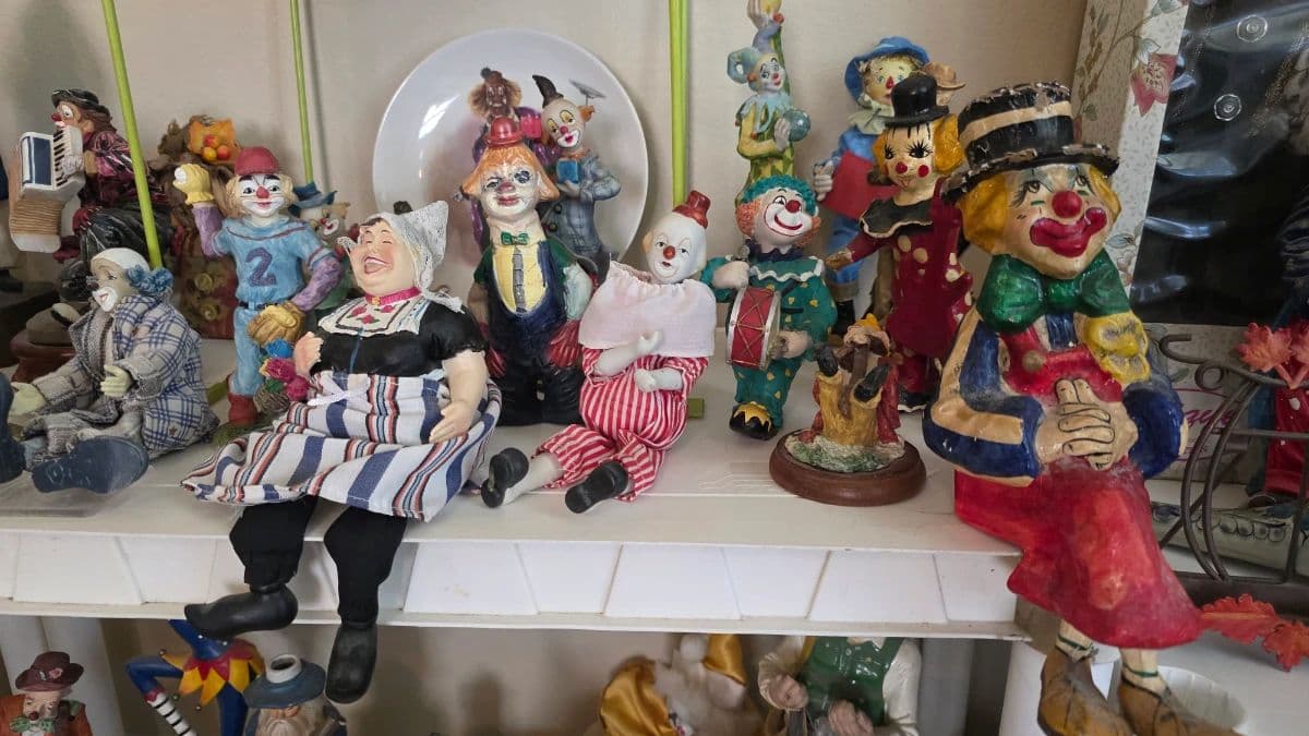 Cinco Ranch Button King Home: Clowns, Rifles, Workshop Tools and Crystal